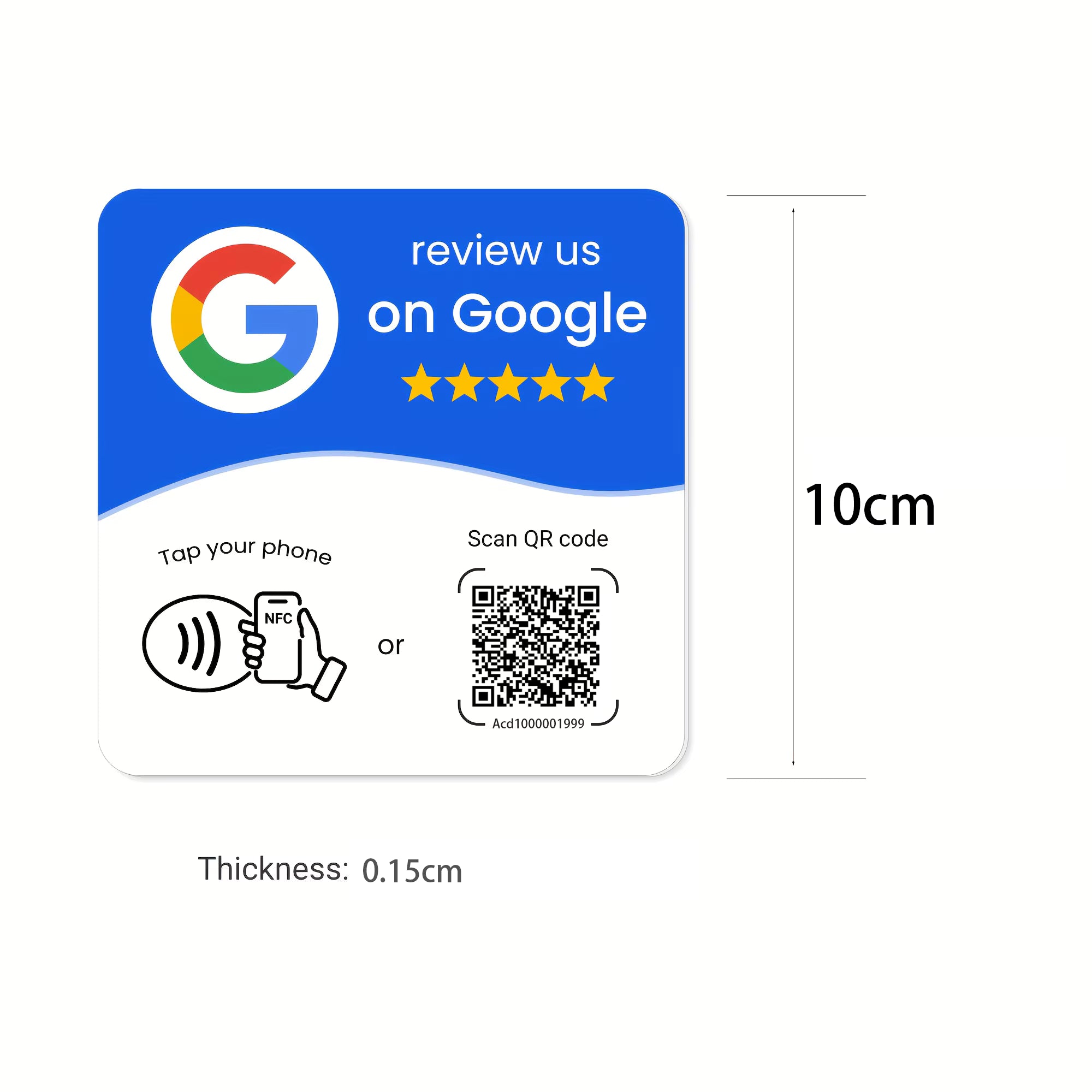 Programmable Google Review Card NFC